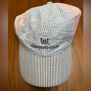 Vineyard Vines Kentucky Derby Green and Pink Striped Hat